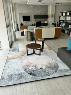 Tappeto modello Modello clock di inkiostro bianco Adriani e rossi con sconti imperdibili