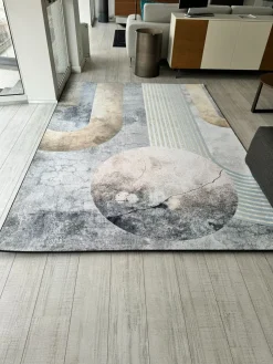 Tappeto modello Modello clock di inkiostro bianco Adriani e rossi con sconti imperdibili