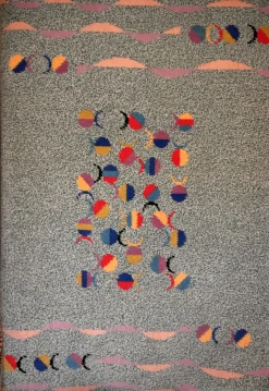 Tappeto moderno in lana quadrato Pesci di Sitap in Offerta Outlet