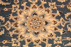 Tappeto rettangolare in stile classico Tappeto persiano nain Artigianale a prezzo scontato