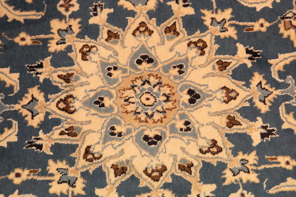 Tappeto rettangolare in stile classico Tappeto persiano nain Artigianale a prezzo scontato