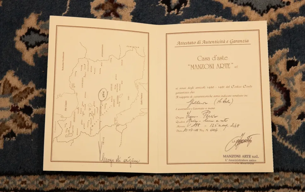 Tappeto rettangolare in stile classico Tappeto persiano nain Artigianale a prezzo scontato