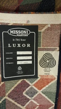 Tappeto rettangolare in stile moderno Luxor Missoni tappeti a prezzo scontato