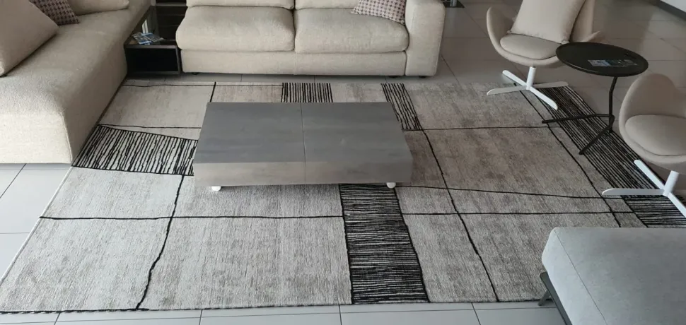 Tappeto rettangolare in stile moderno Klee chenille Adriani e rossi a prezzo Outlet