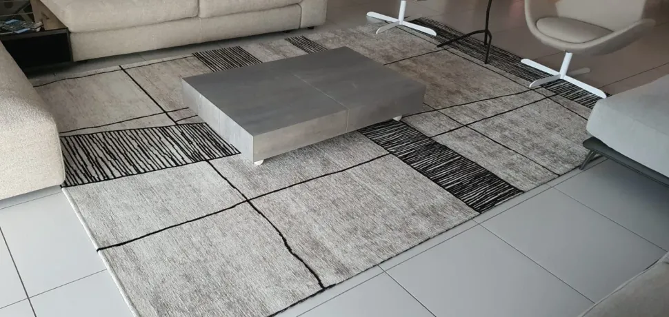 Tappeto rettangolare in stile moderno Klee chenille Adriani e rossi a prezzo Outlet