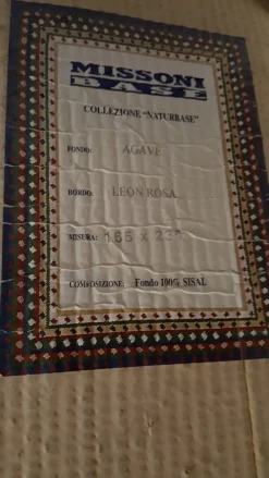 Tappeto rettangolare moderno Agave Missoni tappeti a prezzo Outlet