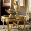 Tavolino classico Tavolino laccato foglia oro di Md work a prezzo scontato