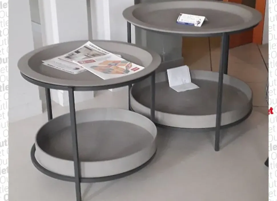 Tavolino design Sleet di Dialma brown a prezzo ribassato