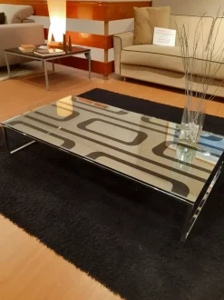 Tavolino design Tavolino vetro argentato di Ciacci a prezzo ribassato