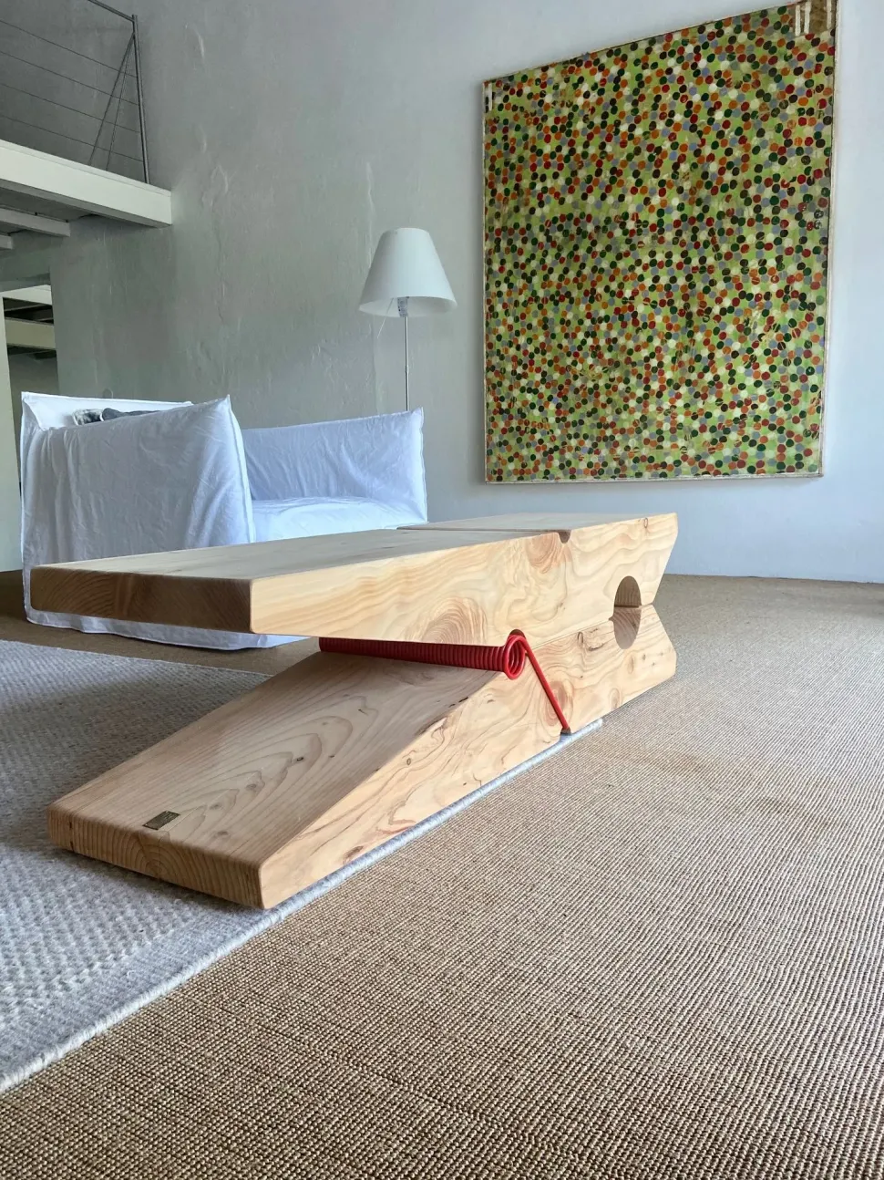 Tavolino design Tavolino la mollettina di Riva 1920 a prezzo ribassato