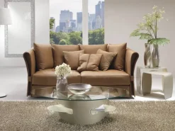 Tavolino design Tavolino mod.seneca in cristallo ovale in promo-sconto del 40% di Artigianale a prezzo ribassato