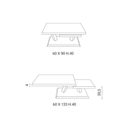 Tavolino Easyline modello Rumba in OFFERTA OUTLET