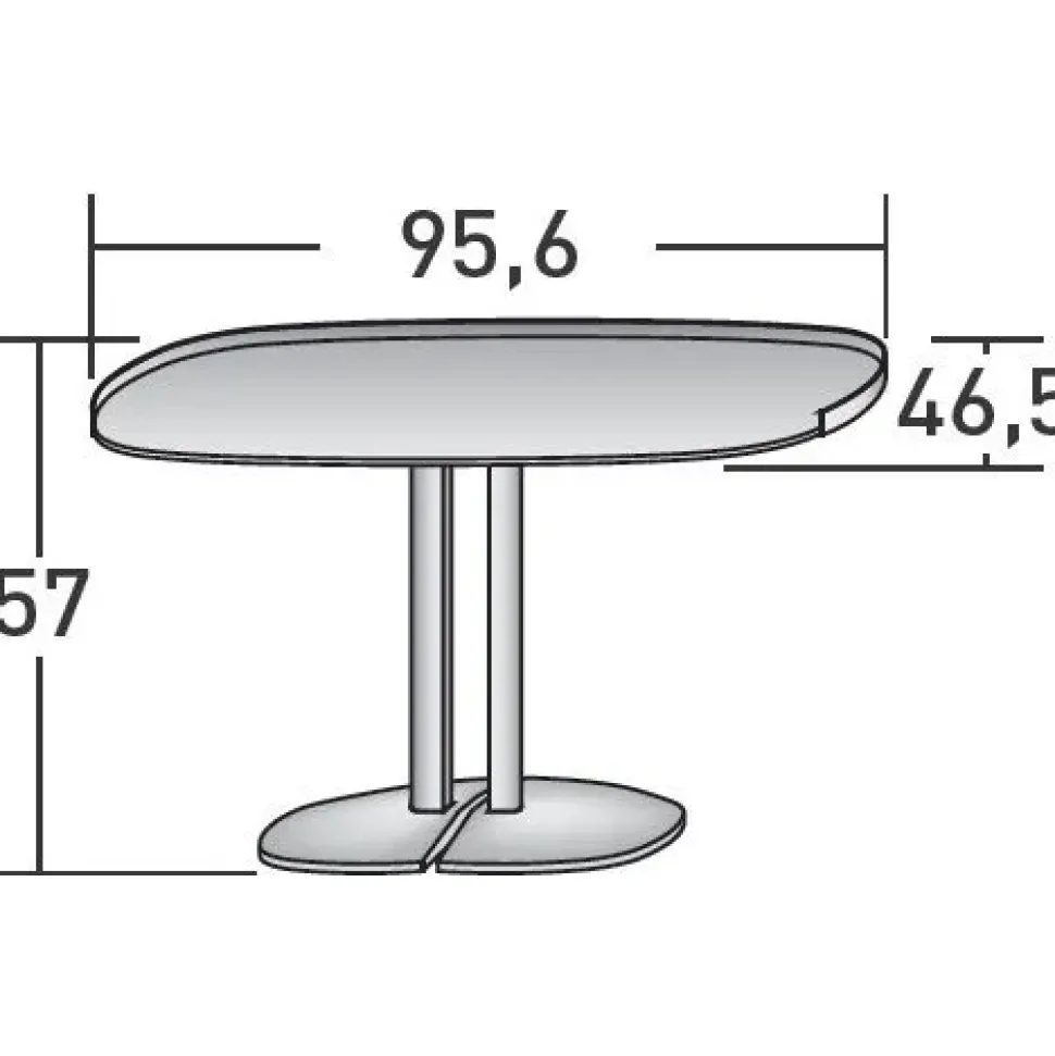 Tavolino Flou modello Victoria in OFFERTA OUTLET
