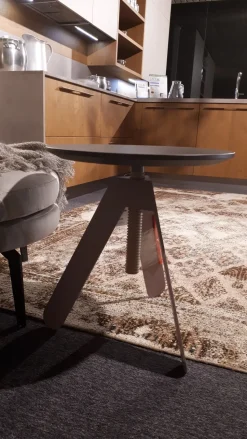 Tavolino in laccato opaco Basalto Bontempi casa in Offerta Outlet