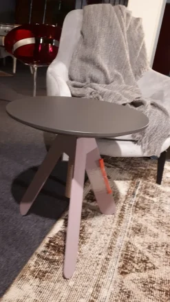 Tavolino in laccato opaco Basalto Bontempi casa in Offerta Outlet