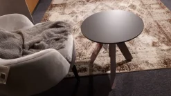 Tavolino in laccato opaco Basalto Bontempi casa in Offerta Outlet