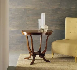 Tavolino in stile classico modello Tavolino rotondo liberty in noce scontato del 40% di Artigianale con sconti imperdibili