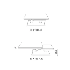Tavolino in stile design modello Rumba di Easyline a prezzi imbattibili