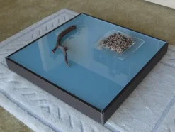 Tavolino in stile Moderno in vetro Artigianale Idea giò