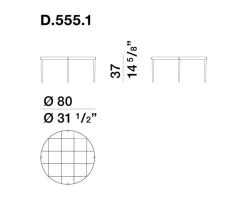 Tavolino modello D.555.1 di Molteni & c a prezzo scontato