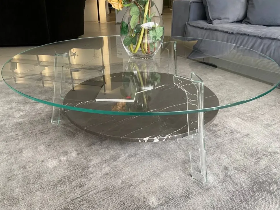 Tavolino modello Flute di Fiam a prezzo ribassato