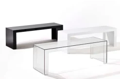 Tavolino modello Invisible side di Kartell a prezzo scontato