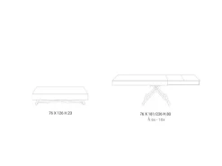 Tavolino modello Newood di Ozzio a prezzo ribassato