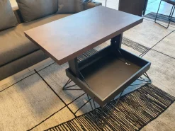 Tavolino moderno Ray corten di Easyline a prezzo scontato