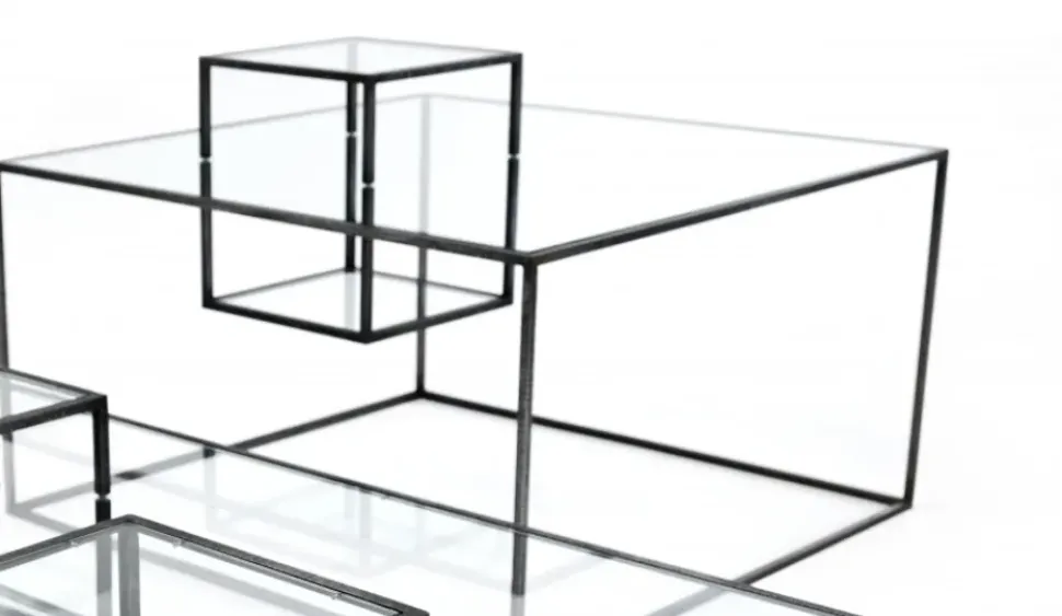 Tavolino Mogg modello Illusioni quadrato in OFFERTA OUTLET