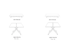 Tavolino Ozzio modello Sidney in OFFERTA OUTLET