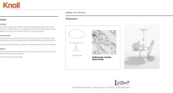 Tavolino Tavolino saarinen dell'azienda Knoll a prezzi convenienti - 27%
