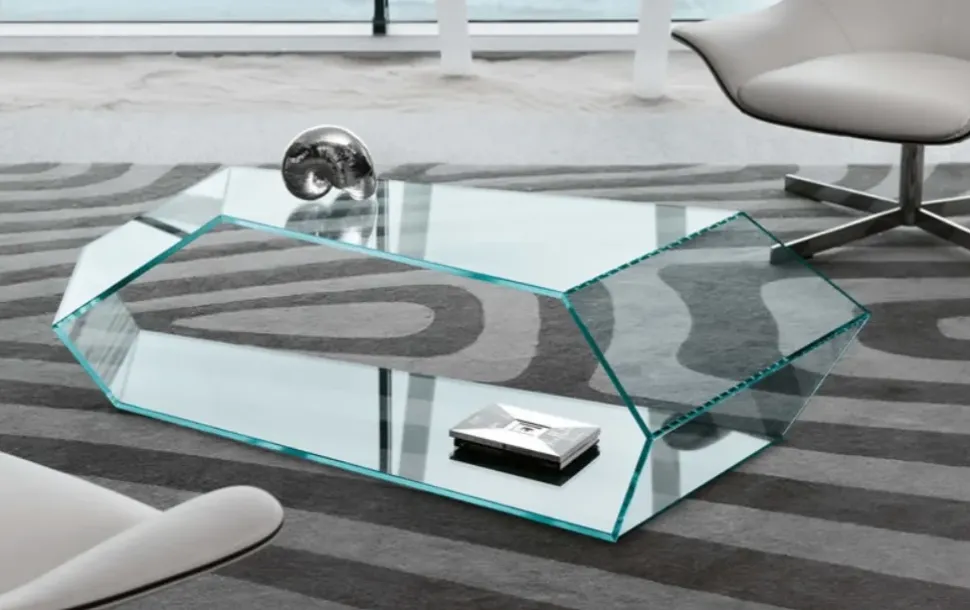 Tavolino Tonelli Dekon 2 in vetro a prezzo scontato