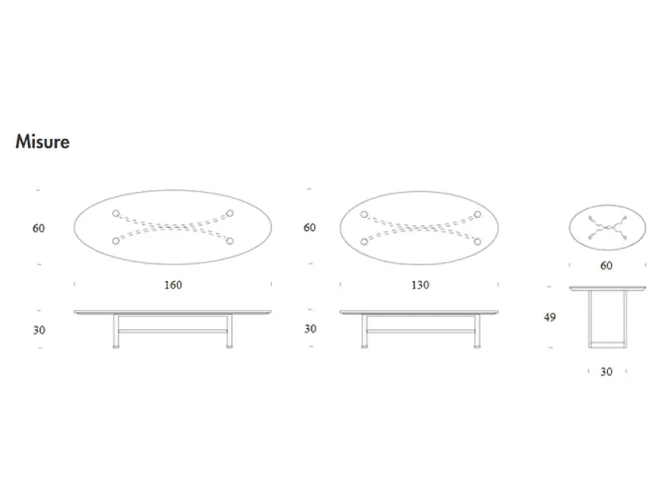 Tavolino Tonin casa modello Parioli in OFFERTA OUTLET