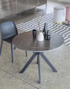 Tavolo 644 micro round * La seggiola in laminato Rotondo allungabile scontato 30%