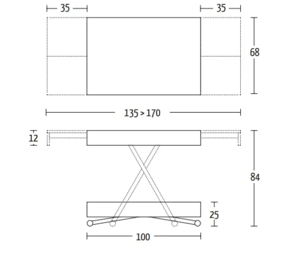 Tavolo allungabile Compact Altacom