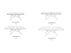 Tavolo allungabile Random Ozzio
