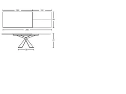 Tavolo allungabile Sintesi Altacom