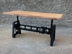 Tavolo allungabile Tavolo allungabile crank con manovella Outlet etnico a prezzo scontato