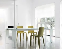 Tavolo allungabile Tavolo in cristallo nero layer 220 allungabile bonaldo Bonaldo