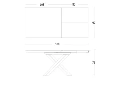 Tavolo Altacom in ceramica rettangolare, PREZZO OUTLET!