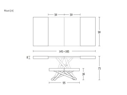 Tavolo Altacom Levante PREZZI OUTLET