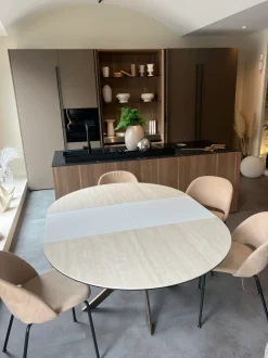 Tavolo Barone  Bontempi in ceramica Rotondo allungabile scontato 35%