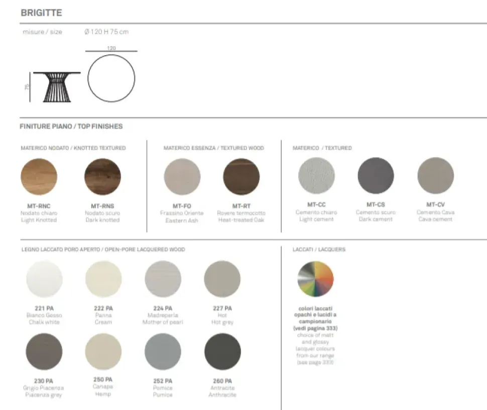 Tavolo Brigitte Tomasella a prezzo ribassato