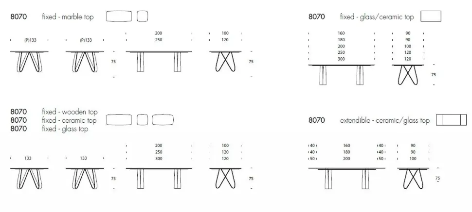 Tavolo Butterfly Tonin casa a prezzo scontato