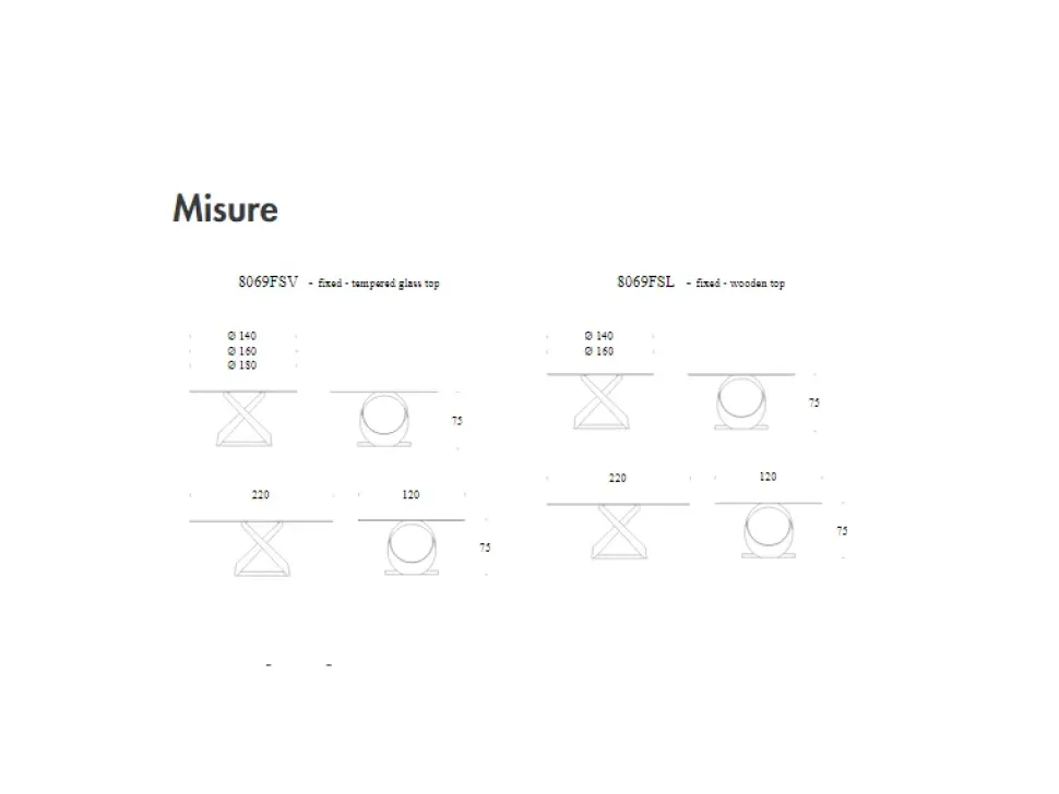 Tavolo Capri Tonin casa in OFFERTA OUTLET -30%