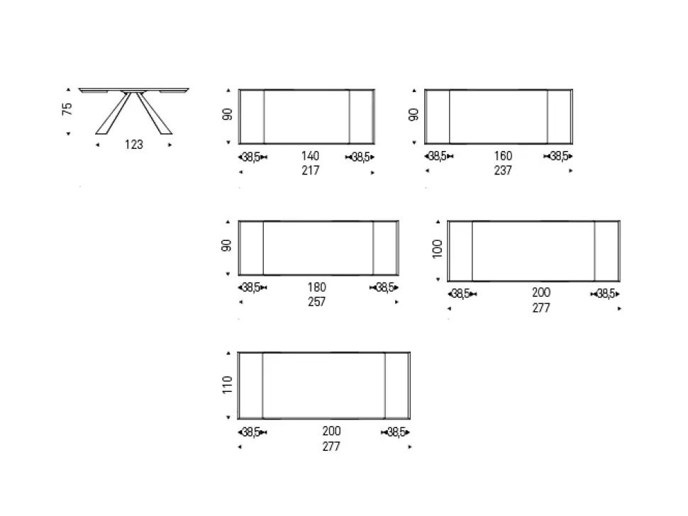 TAVOLO Cattelan Eliot wood SCONTATO a PREZZI OUTLET