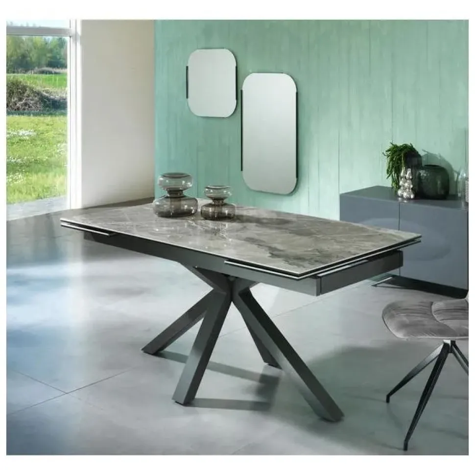 Tavolo Ceramicato om/313/mb Stones in OFFERTA OUTLET -46%