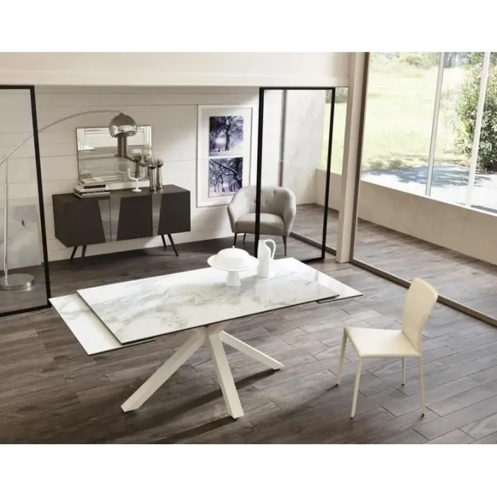 Tavolo Ceramicato om/313/mb Stones in OFFERTA OUTLET -46%