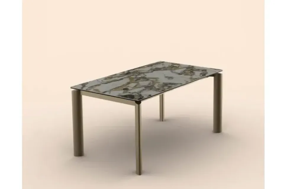 Tavolo Circle Zamagna in ceramica Rettangolare allungabile scontato 30%