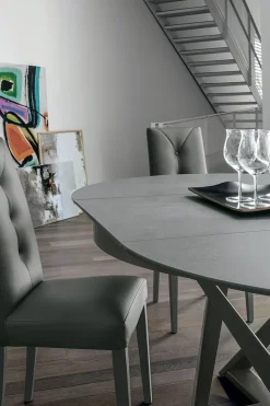 Tavolo con piano in altri materiali rotondo di Target point a PREZZO OUTLET